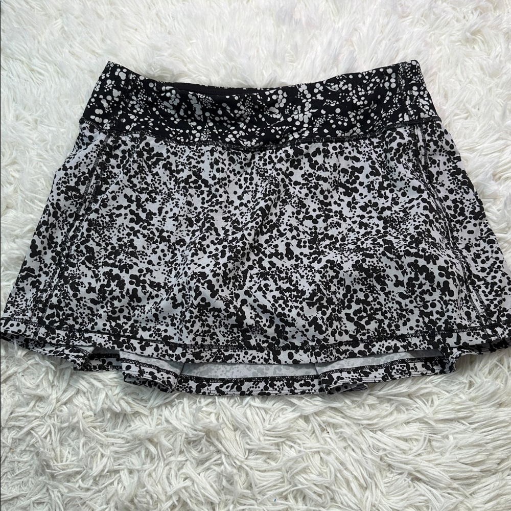Lululemon Pace Rival Skirt (Regular) *No Panels Chirakasu Alpine White / Chirasu